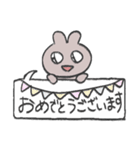 きら目のうさぎ/吹き出し編（個別スタンプ：6）