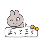 きら目のうさぎ/吹き出し編（個別スタンプ：8）