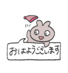 きら目のうさぎ/吹き出し編（個別スタンプ：9）