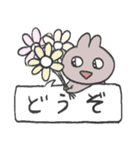 きら目のうさぎ/吹き出し編（個別スタンプ：18）