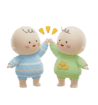 冬のふわもこ3Dベイビー（個別スタンプ：6）