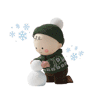冬のふわもこ3Dベイビー（個別スタンプ：13）