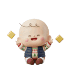 冬のふわもこ3Dベイビー（個別スタンプ：21）