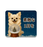 ずっと使える♡冬のチワワ（個別スタンプ：18）
