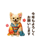 ずっと使える♡冬のチワワ（個別スタンプ：23）