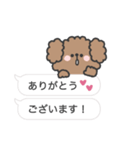 トイプードルさん◎吹き出し #2（個別スタンプ：10）