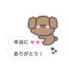 トイプードルさん◎吹き出し #2（個別スタンプ：14）