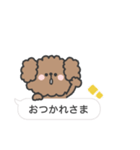トイプードルさん◎吹き出し #2（個別スタンプ：17）