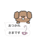 トイプードルさん◎吹き出し #2（個別スタンプ：18）