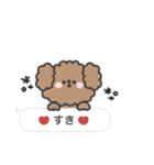 トイプードルさん◎吹き出し #2（個別スタンプ：30）