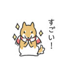 柴犬スタンプ（冬）（個別スタンプ：25）