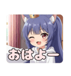 栗色髪とポニーテールセット（個別スタンプ：20）