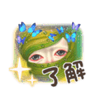 coco cobunアートスタンプ‼️「意思決定」（個別スタンプ：37）