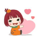 小さい女の子ルベスちゃん 13 パンプキン！？（個別スタンプ：3）