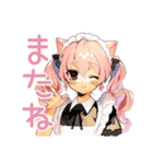 冬のねこみみメイド★もこもこ便（個別スタンプ：8）