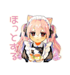 冬のねこみみメイド★もこもこ便（個別スタンプ：19）