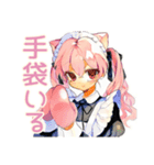 冬のねこみみメイド★もこもこ便（個別スタンプ：24）