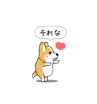 激しく尻尾をふるコーギー2（個別スタンプ：8）