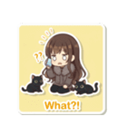 お姉さんと黒猫たち（個別スタンプ：2）