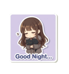 お姉さんと黒猫たち（個別スタンプ：15）
