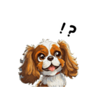 毎日使える大人可愛いキャバリア（個別スタンプ：6）