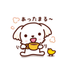 マルチーズ_モモの秋冬模様（個別スタンプ：10）
