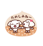 マルチーズ_モモの秋冬模様（個別スタンプ：13）