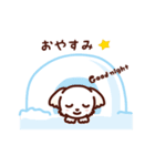 マルチーズ_モモの秋冬模様（個別スタンプ：32）