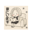 女のコと白くまの日常スタンプ（個別スタンプ：10）