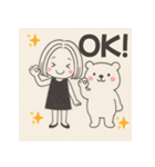 女のコと白くまの日常スタンプ（個別スタンプ：13）