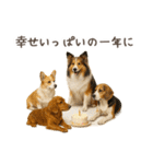 大切な人へ★犬いっぱいHAPPY BIRTHDAY★（個別スタンプ：34）