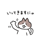 毎日使える！ハチワレ猫ちゃん（個別スタンプ：16）