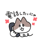毎日使える！ハチワレ猫ちゃん（個別スタンプ：17）