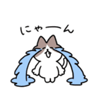 毎日使える！ハチワレ猫ちゃん（個別スタンプ：19）