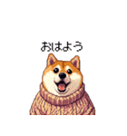 秋の始まり太っちょ柴犬（個別スタンプ：18）