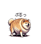 秋の始まり太っちょ柴犬（個別スタンプ：22）