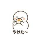 ぬくぬく雪だるま ー冬のほっこりスタンプ（個別スタンプ：10）