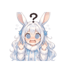 雪うさぎのゆるかわ絵文字 癒し表情集（個別スタンプ：30）