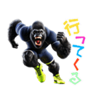 ゴリラ×陸上！No.4！3Dリアル（個別スタンプ：10）