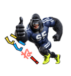 ゴリラ×陸上！No.4！3Dリアル（個別スタンプ：14）