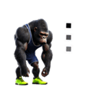 ゴリラ×陸上！No.4！3Dリアル（個別スタンプ：36）