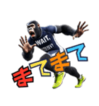 ゴリラ×陸上！No.4！3Dリアル（個別スタンプ：37）