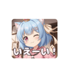 ピンク制服みなみアニメーション（個別スタンプ：4）