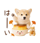 大人かわいい秋の癒しコーギー（個別スタンプ：9）