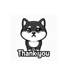 可愛い黒柴ちゃんスタンプ（個別スタンプ：2）