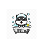 可愛い黒柴ちゃんスタンプ（個別スタンプ：8）