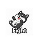 可愛い黒柴ちゃんスタンプ（個別スタンプ：10）