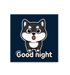 可愛い黒柴ちゃんスタンプ（個別スタンプ：15）