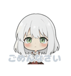 ファンタジー少女 ルシエラちゃん（個別スタンプ：5）