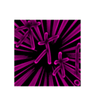 怖い文字！ゆるワード！敬語もあるでよ！（個別スタンプ：3）